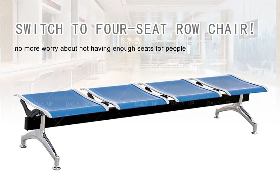 Public Backless Waiting Chair With Cushion hospital waiting room chairs