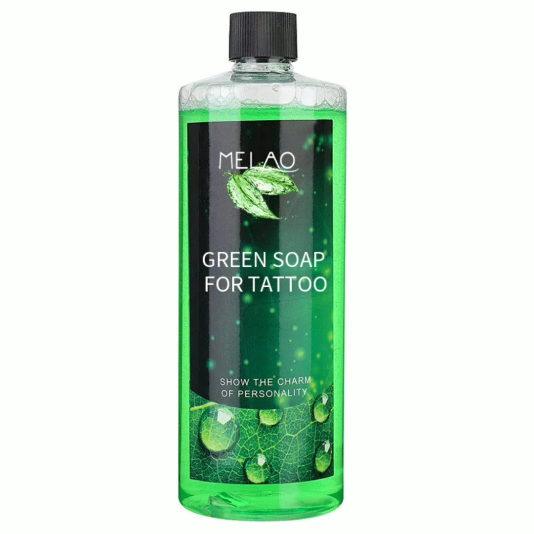 Private Label Tattoo Green Soap For Pigment Clean Anti Inflammatory