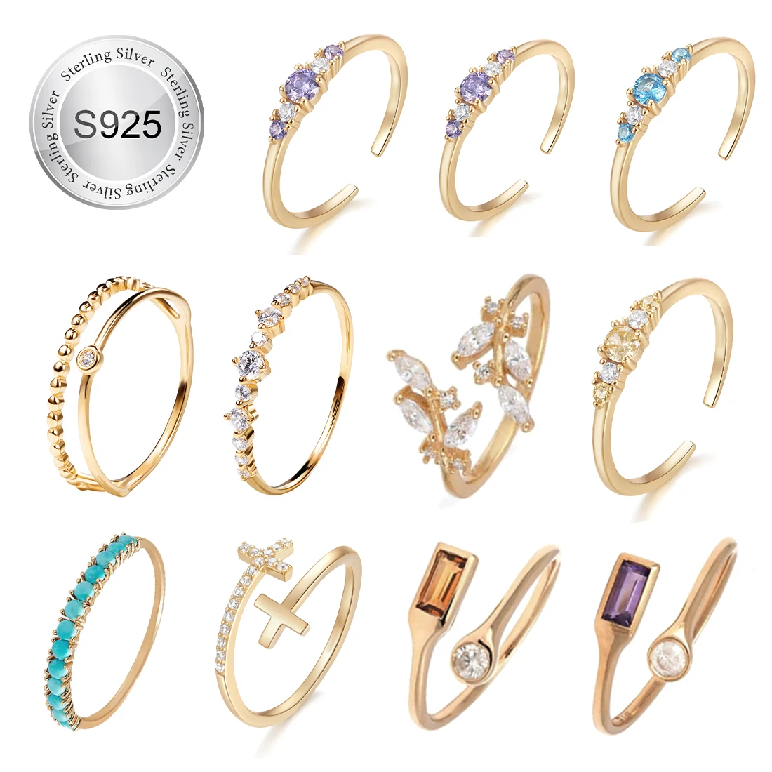 Alibaba Rings Ladies Jewellery Classic Silver 925 Rings With Love Heart Fashion ...