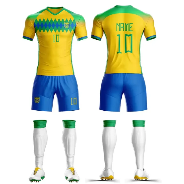 Customizable Soccer Wear Comfortable Quick-Drying Football Suit Leisure Breathable Feature Digital Printing Automated Cutting