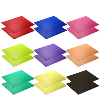 Neewer Correction Gel Light Filter Transparent Color 12x8.5 "8 Sheet with 9 Colors for Photo Studio Strobe Flash LED Light