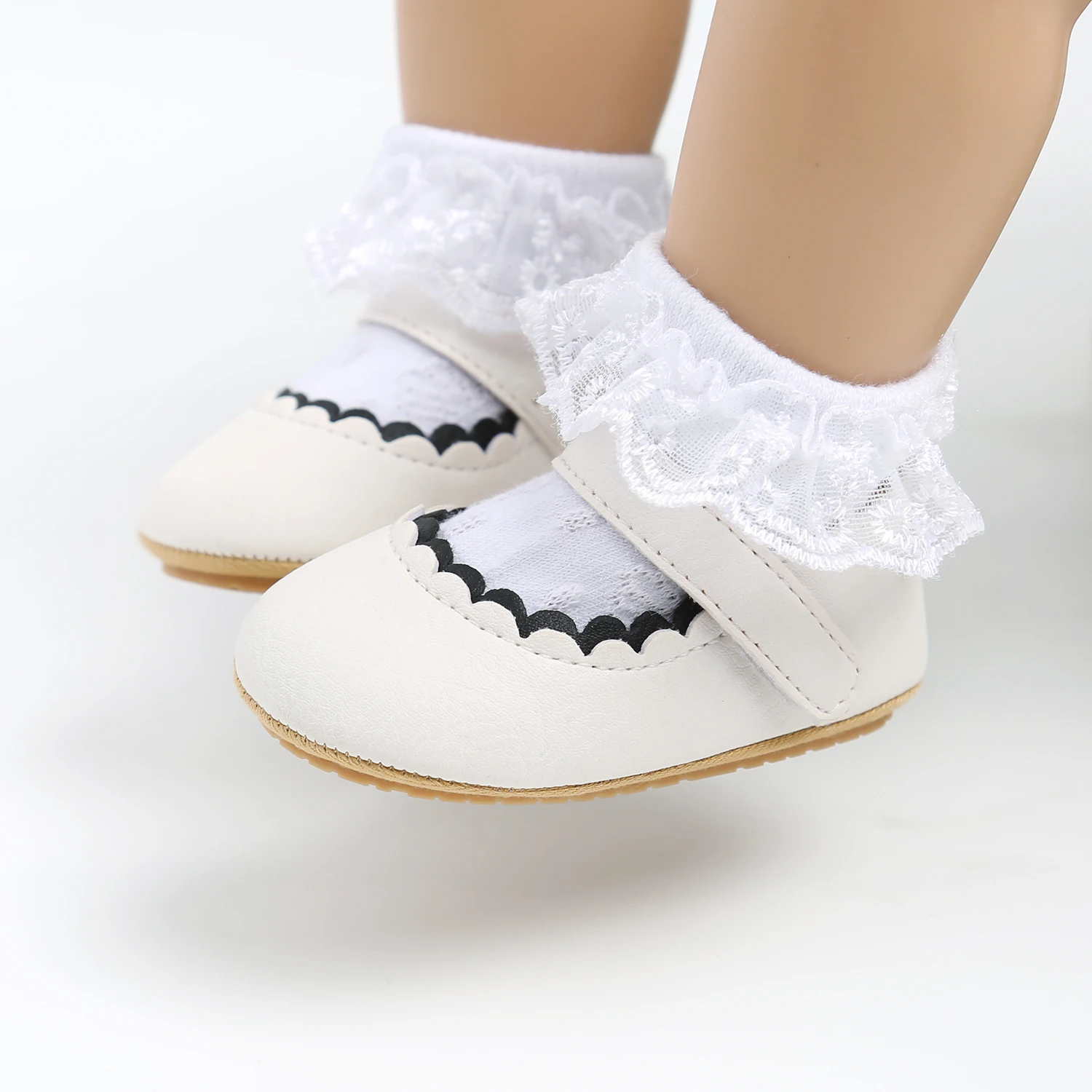Hot Selling Beautiful Soft PU Leather Baby Toddler Girl Shoes Prewalker Girl Shoes details