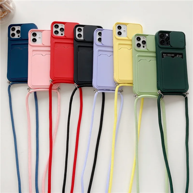 Laudtec Candy Crossbody Lanyard Carry Hang Strap Phone Case For iPhone 12 13 Pro Max Phone Case With Hand Body Strap Crossbody details