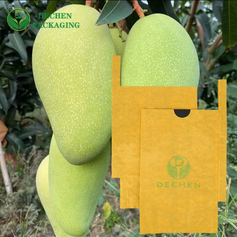 Packaging Fruit Waterproof Protection Mango Growing Paper Cover Bag Wax Coated