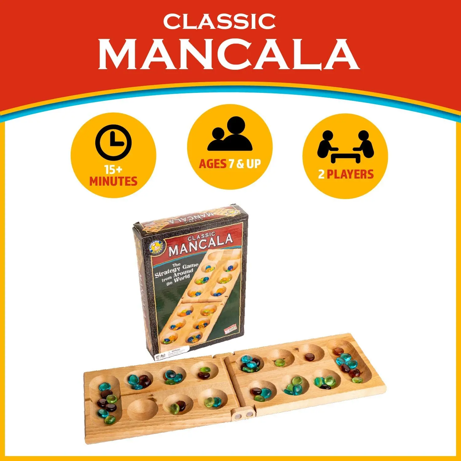 Classic Mancala - Fun Board Game For Friends And Family - Timeless Strategy  Game - Buy Mancala,Family Board Games,Mancala Board Game Product on  Alibaba.com