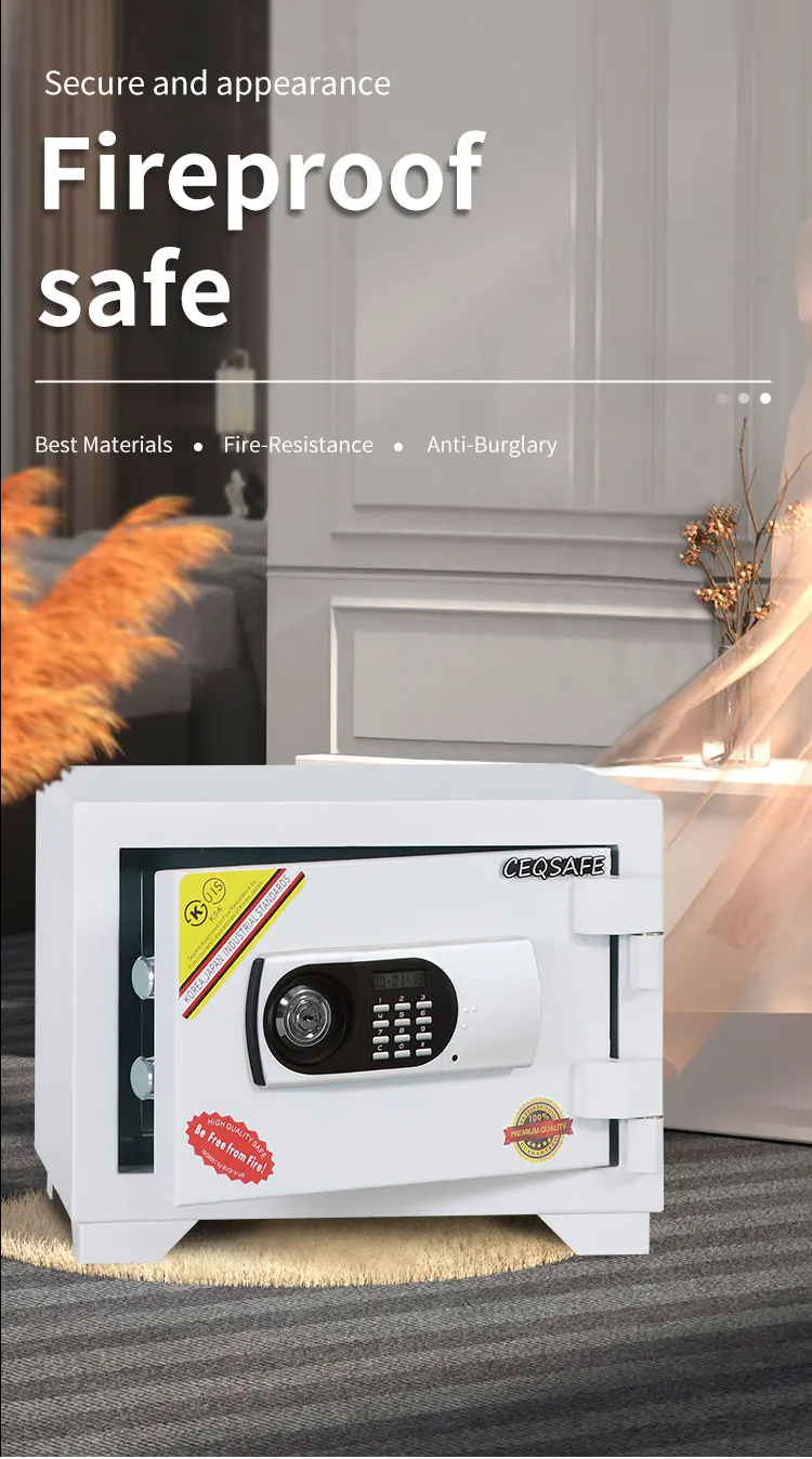 CEQSAFE High Security Digital Lock Home Safe Deposit Box 2 Hour Fireproof Safe manufacture