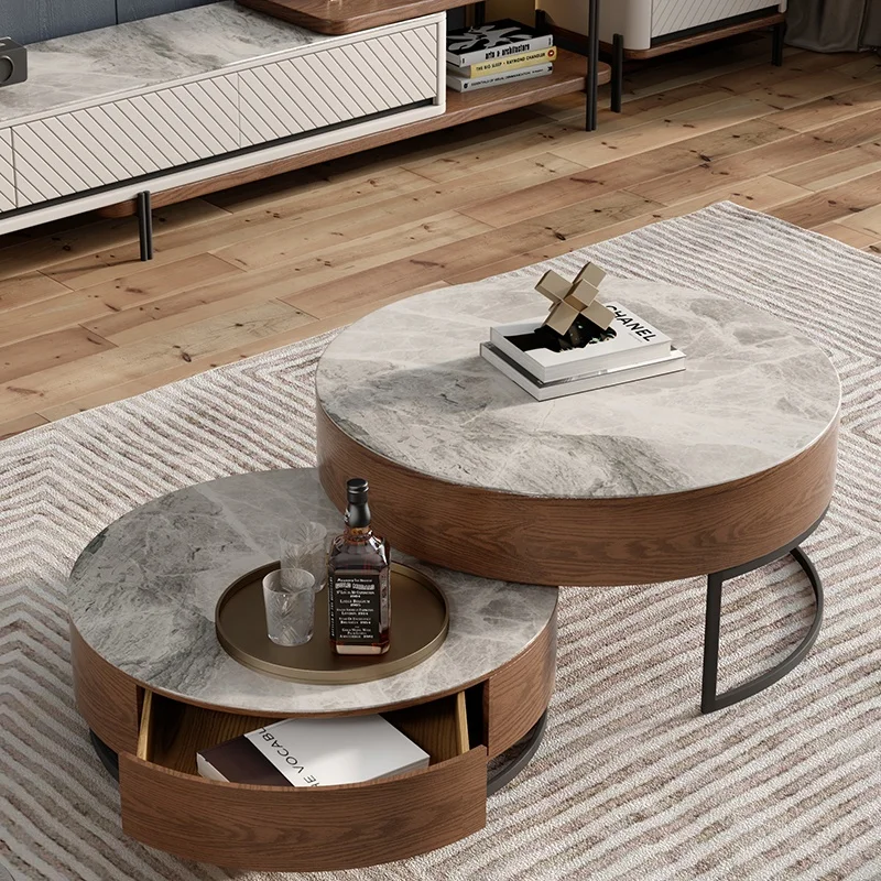 Modern Multifunctional Lift Top Coffee Table Walnut Wood Living Room Spacious Center Table Practical Sitting Room Table