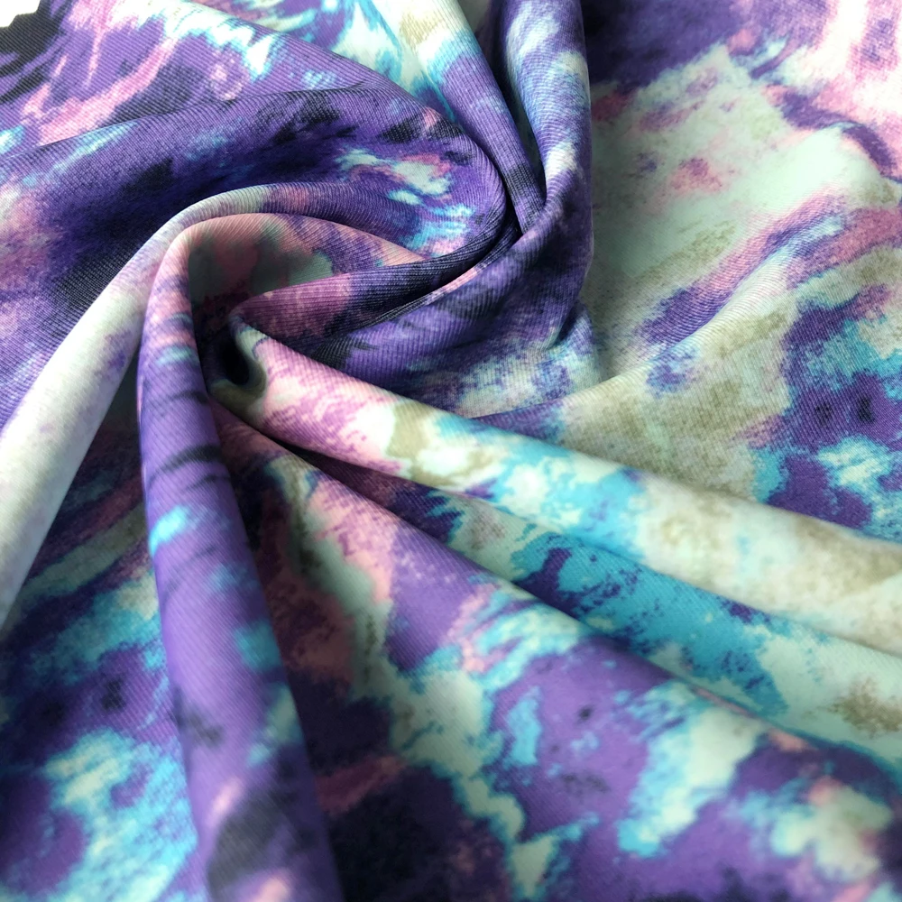 Swimming Wear Print 85 Polyamide 15 Spandex Stretch Fabric Plain