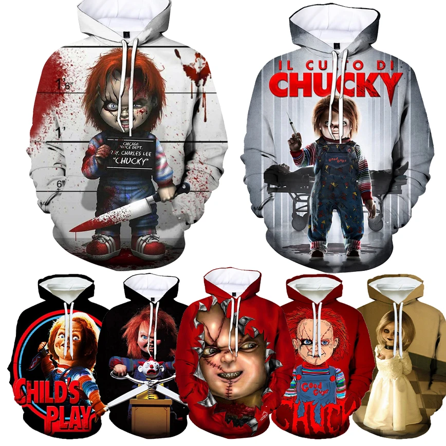 Sweats à capuche de sport,Sweat à capuche avec Clown imprimé film d