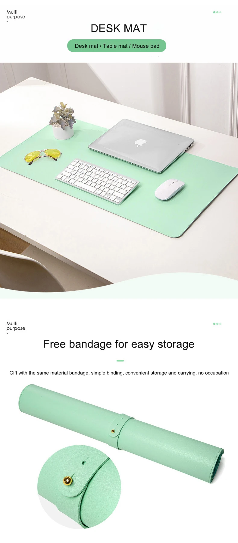 Large Blank White Plain Playmat Mousepad Sheet Roll Bulk Mouse Pad Pu