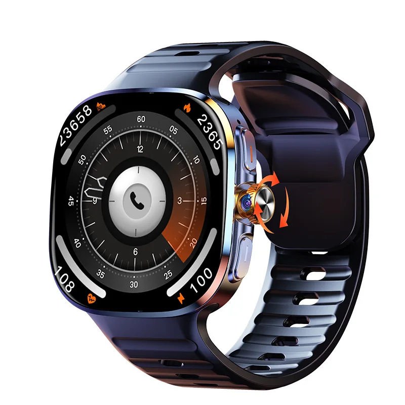4G Smart Watch M99 Rotate Camera 2.4inch AMOLED Screen AI Voice Assistant APP Download N aperçu 2