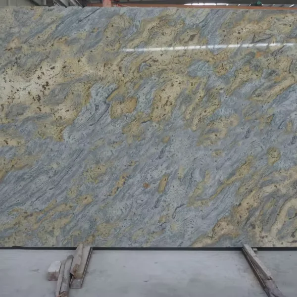 Fine Amarillo Jaguar Granite Stone Cheap Polished Green Granite Slab Lobby Floor Decorated With Granite Tiles