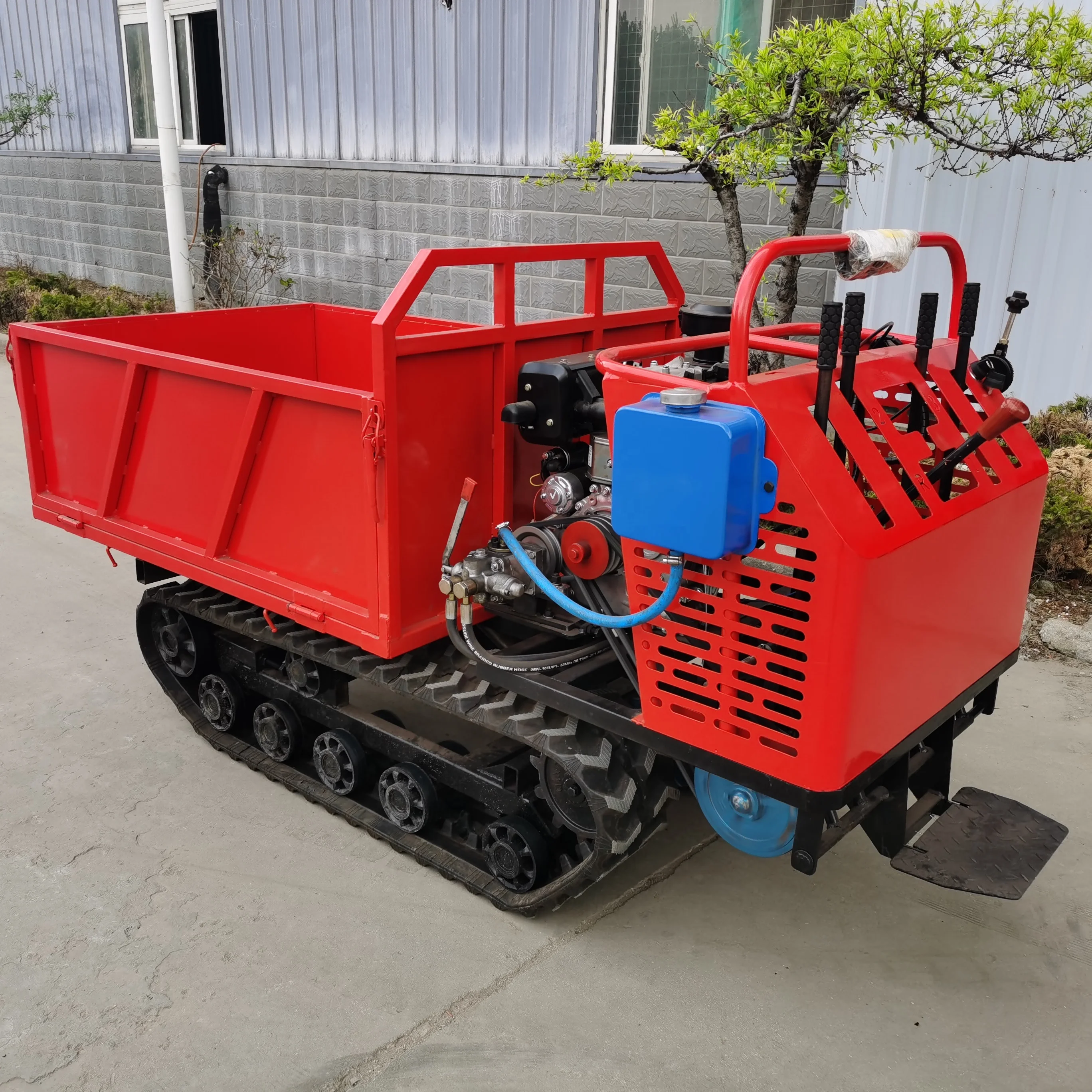 500 Kg Wheeled Trolley - Mini Dump Truck with Hydraulic Dump