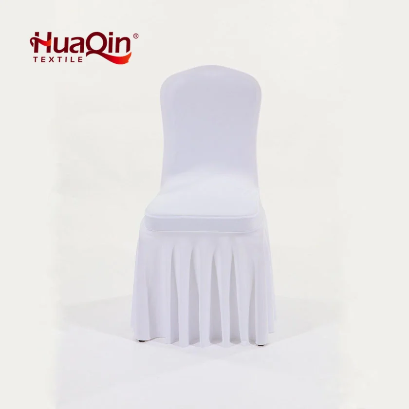 Горячая Распродажа, сплошной цвет, свадебный спандекс, хорошая эластичная юбка, чехол на стул для банкета, вечеринки