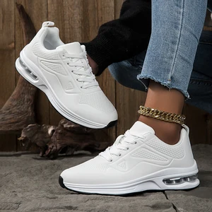 Newly Launched Men's Sports Shoes Shock Absorption Occasions Lightweight Anti-Slip Thick Lace-up Casual Sports Activities Shoes