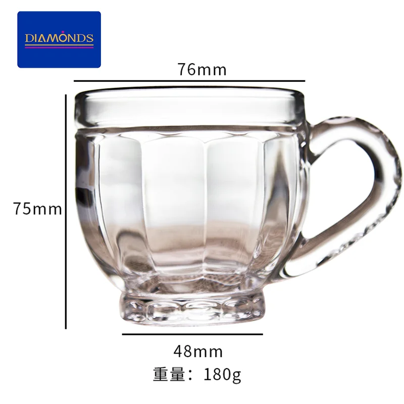 Tea Cup Water Water Glass Glassware Lead Free Mugs Vintage Cheap Bulk
