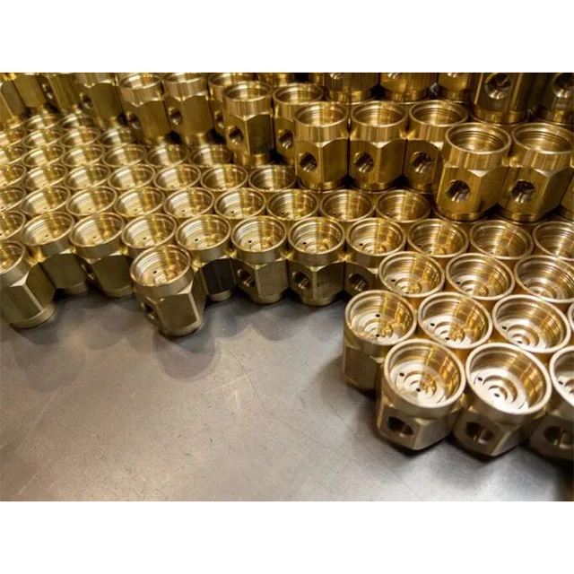 Chinese mechanical processing forging bronze industrial stainless steel hardness brass threaded ring CNC machining parts