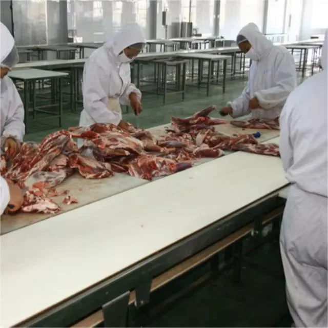 High-efficiency bone removal and trimming system automatic pork/beef cutting line for slaughterhouses