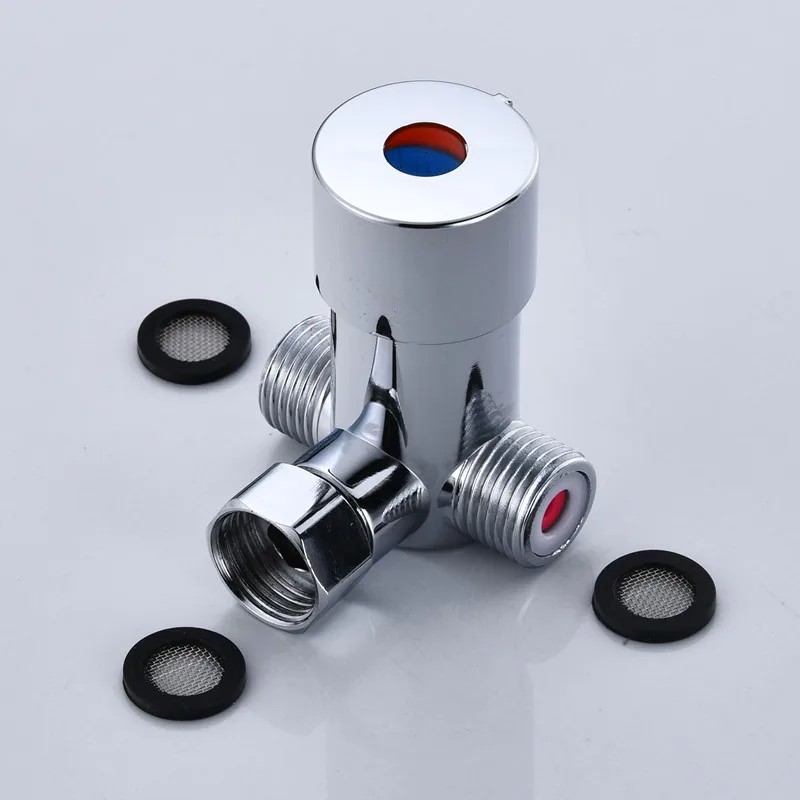 Hot & Cold Water Mixing Valve Temperature Control Mixer for