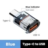 Tipo C M a USB-A F Blu