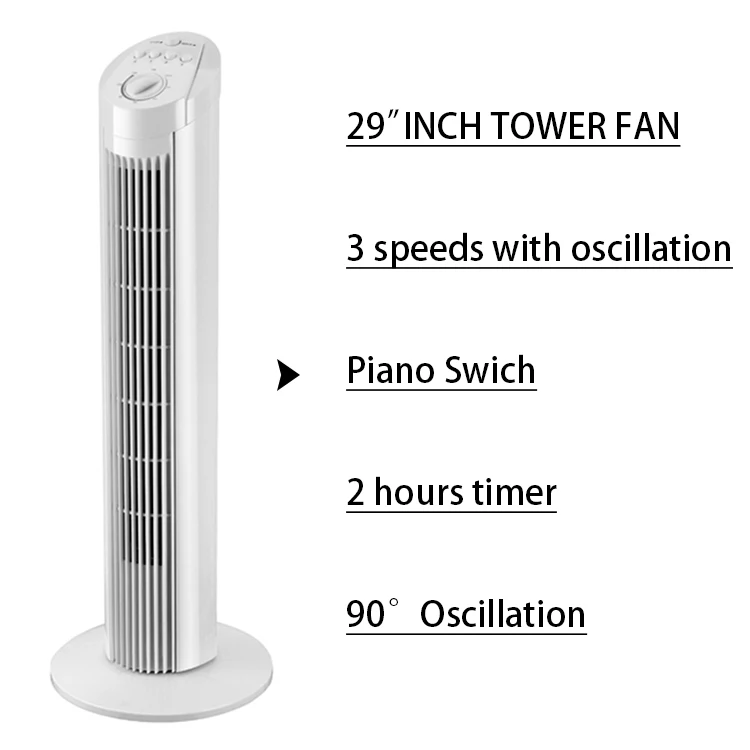 Wholesale Electric Tower Fan Wind Quiet Energysaving Stand Fan With 90