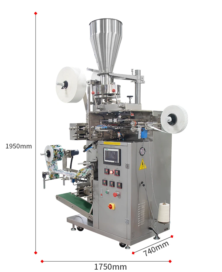 Hot Sell Tea Bag Nitrogen Gas Charge Envelope Packing Machine Automatic Square Tea Bag Machine