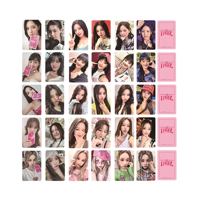 6Pcs/Set KPOP (G)I-DLE I Feel Album Postcard Double-Sided Photocards MiYeon Soyeon YUQI Minnie Shuhua LOMO Cards Fans Collection