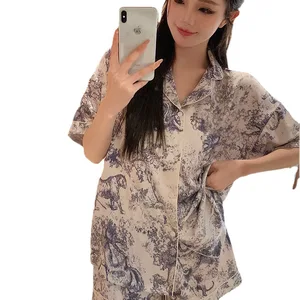 High Quality Women Two-piece Lounge Wear Autumn and Winter Mujer Pajamas Long Sleeved Pants Sleepwear