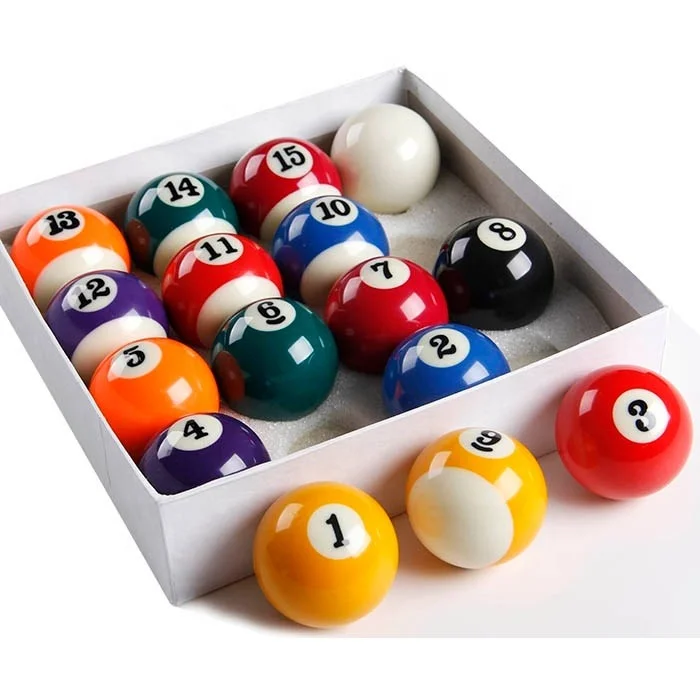 Lot De 16 Boules De Billard Pool Anglais Aramith - Rouges, Jaunes, Blanche Et N°13