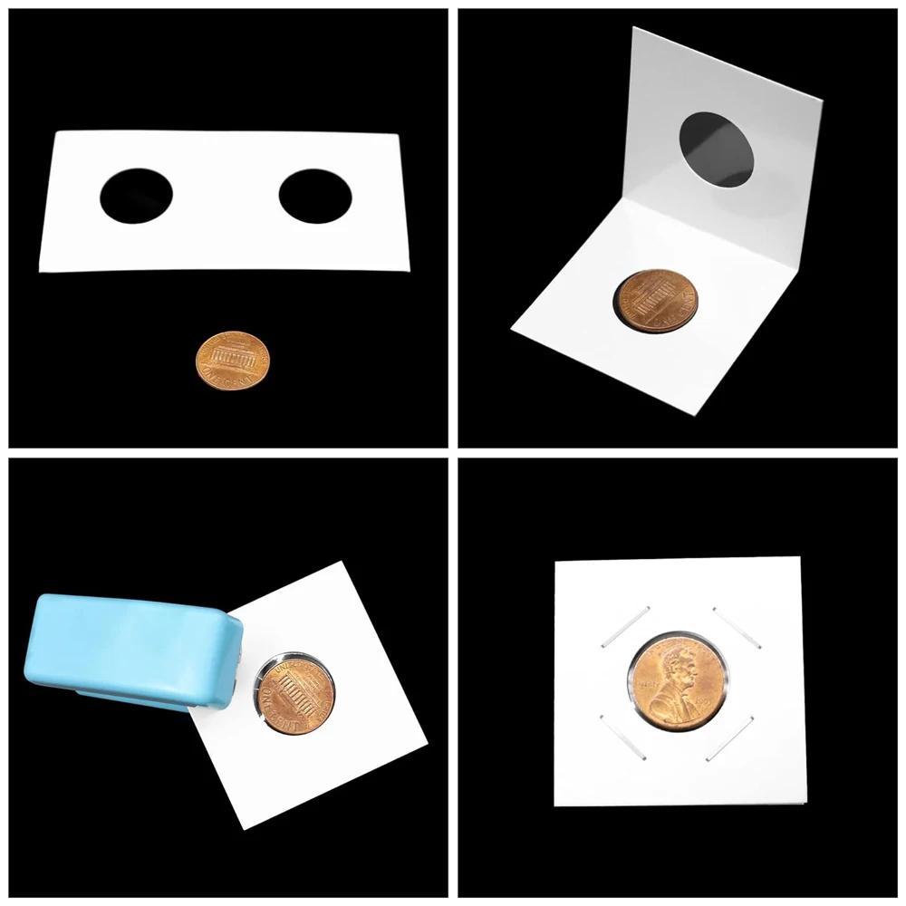 Custom 2x2 Coin Holder Flip Cardboard Coin Holders Flips Cardboard