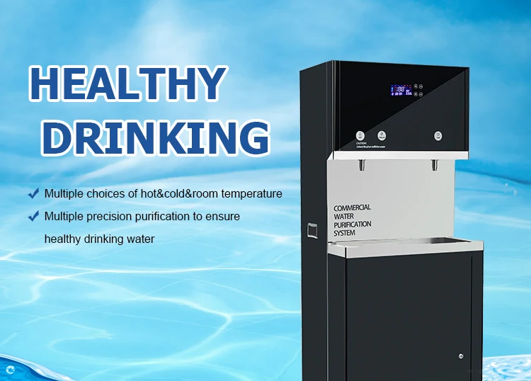 Hot Cold Water Dispenser Commercial Stainless Steel RO Purifier Drinking Machine With Bottle Filling Station Factory Price factory