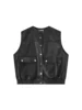 Black Leather Vest