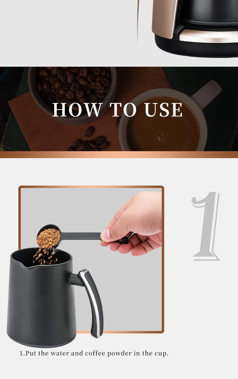 LEAZO Customized Tea and Coffee Making Machine High Quality Self Serve Electric Turkish Coffee Maker