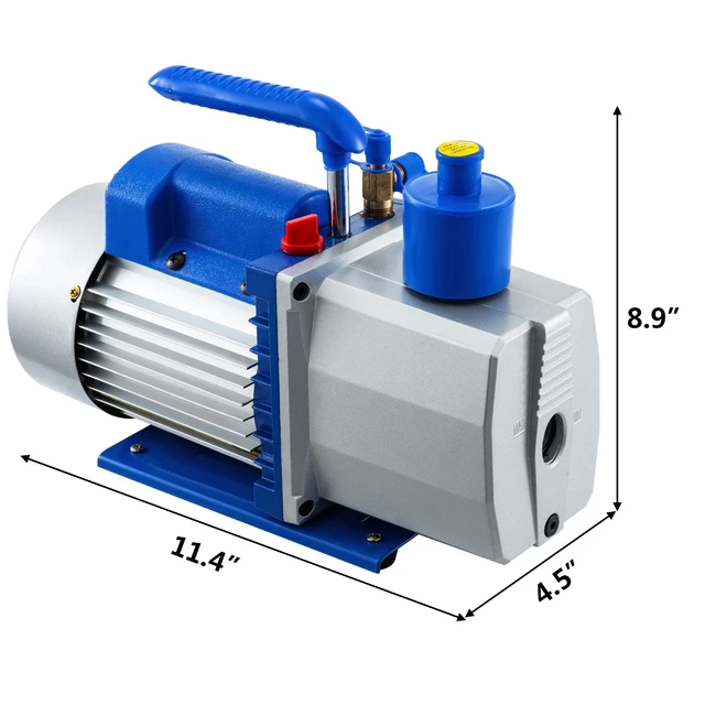 1.5 CFM Rotary vane vacuum pump 1/4 hp single stage/dual stage electric vacuum pump for air conditioning