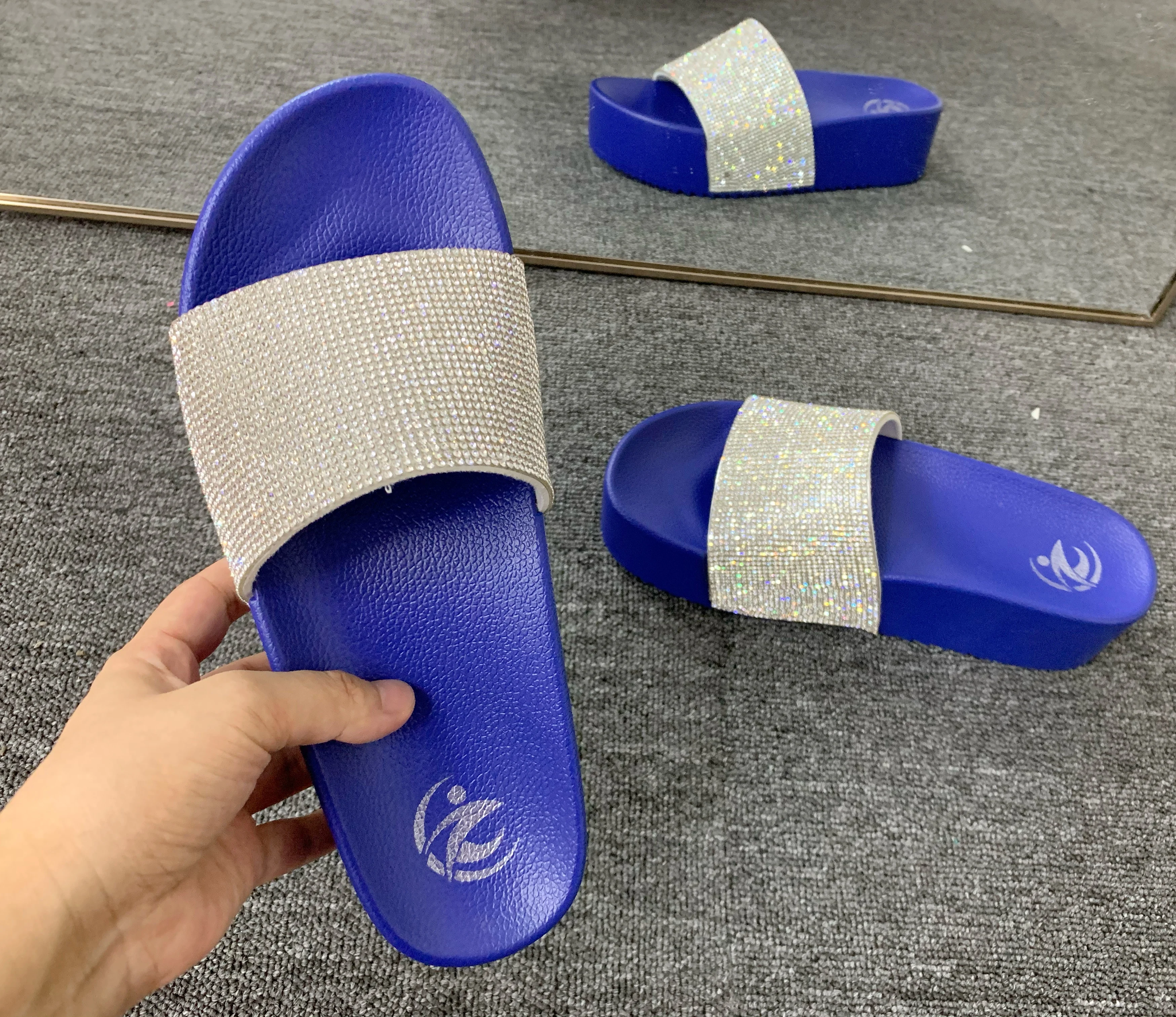Blue Chappal/Slippers for Women's - Fashion Sandal (Size 6 & 8) - Finebuy