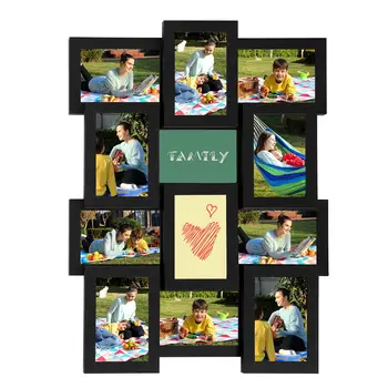 Hight Quality Collage Picture Frames Wood Multi Set Collage Wall Tabletop Poster Display Picture Photo Frame For Home Decor