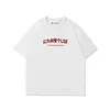 Curved version of the P  short-sleeved white