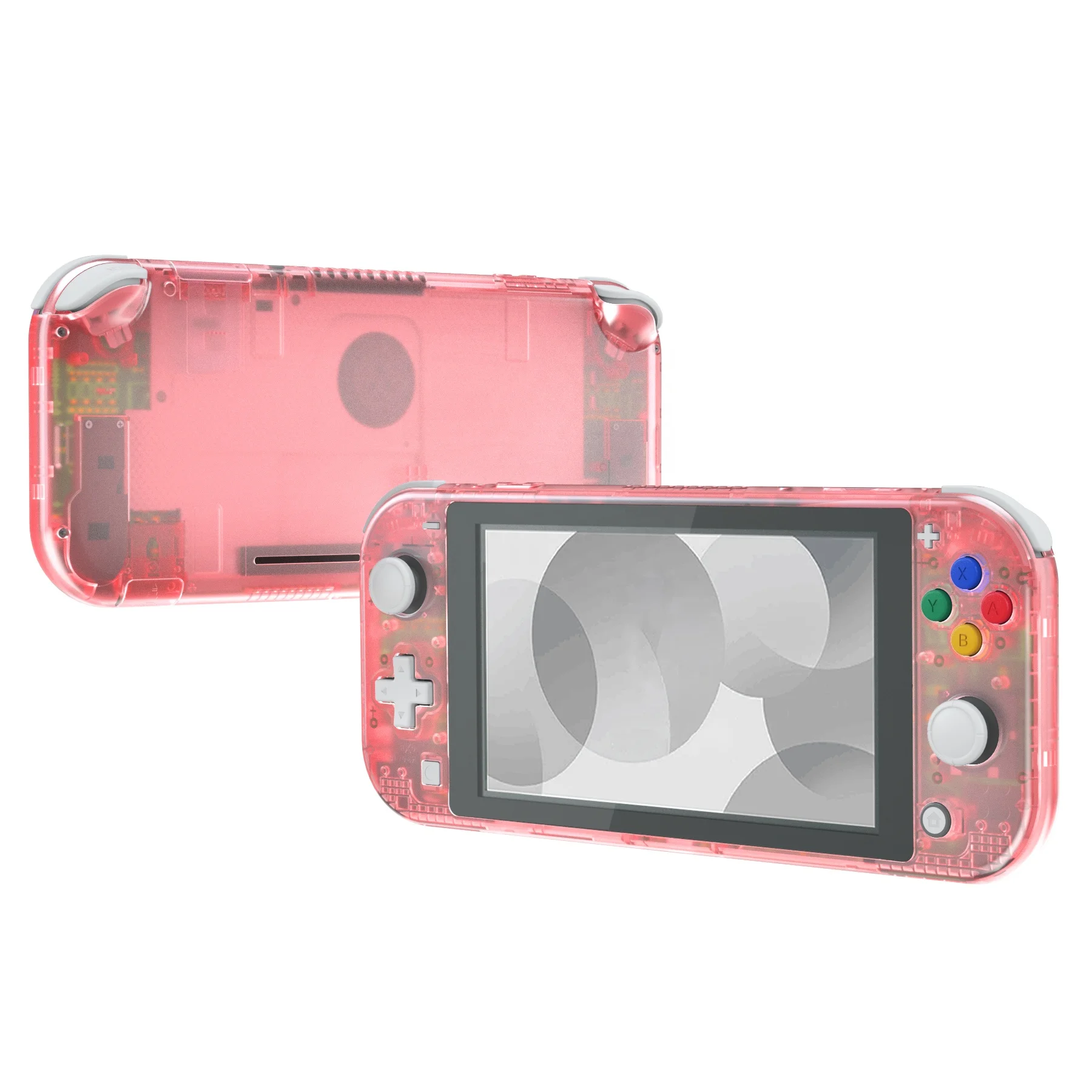 Translucent Pink Shell Case for Nintendo Switch Lite - Durable ABS