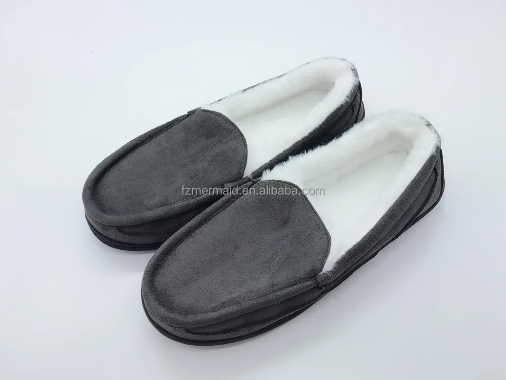 2024 Mens Memory Foam Slipper slip on Clog Moccasin Micro Suede Pile Lined Indoor & Outdoor Moccasin Shoes