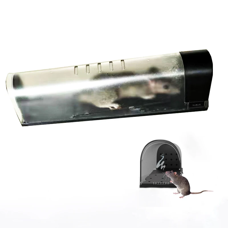 Saijzek New Upgrated Design OEM/ODM High Effective and Sensitive Large Reusable Plastic no kill Humane Live Rats Mouse Trap Cage