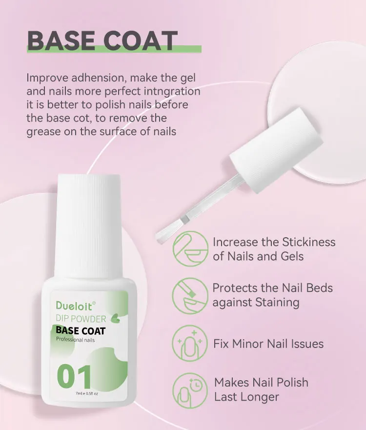 Custom Professional Liquid Dipping Nail Powder Glue Set With Base Top Coat Buy Liquid Dipping