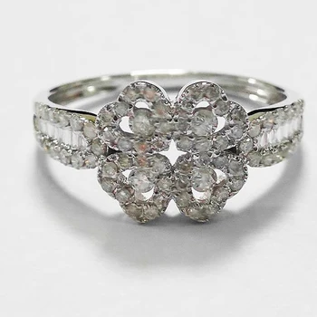 Hot sale Luxury Couple diamond engagement ring jewelry gold 18K