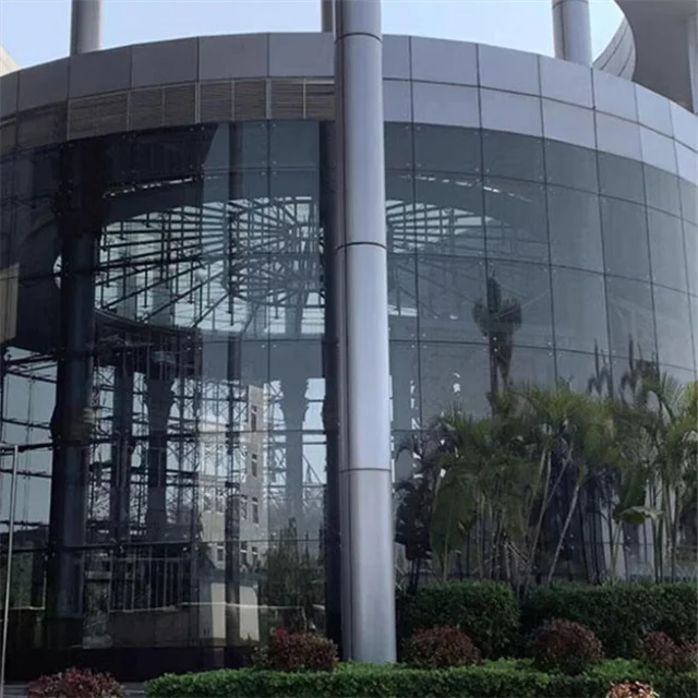 Customized Hyperbolic Fireproof Curved Tempered Laminated Insulating Glass