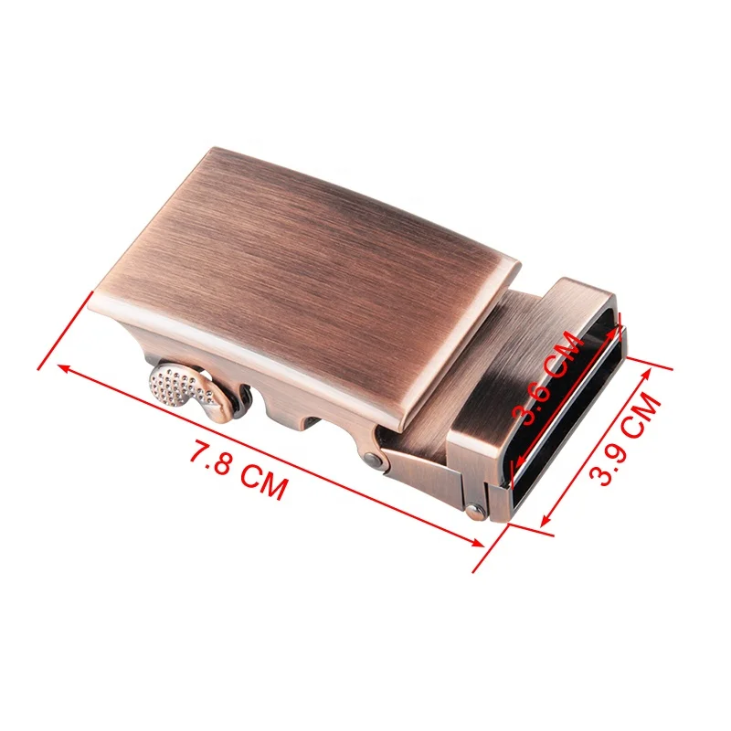 35 мм Высококачественная Мужская Автоматическая пряжка для ремня из розового золота с храповым механизмом на заказ