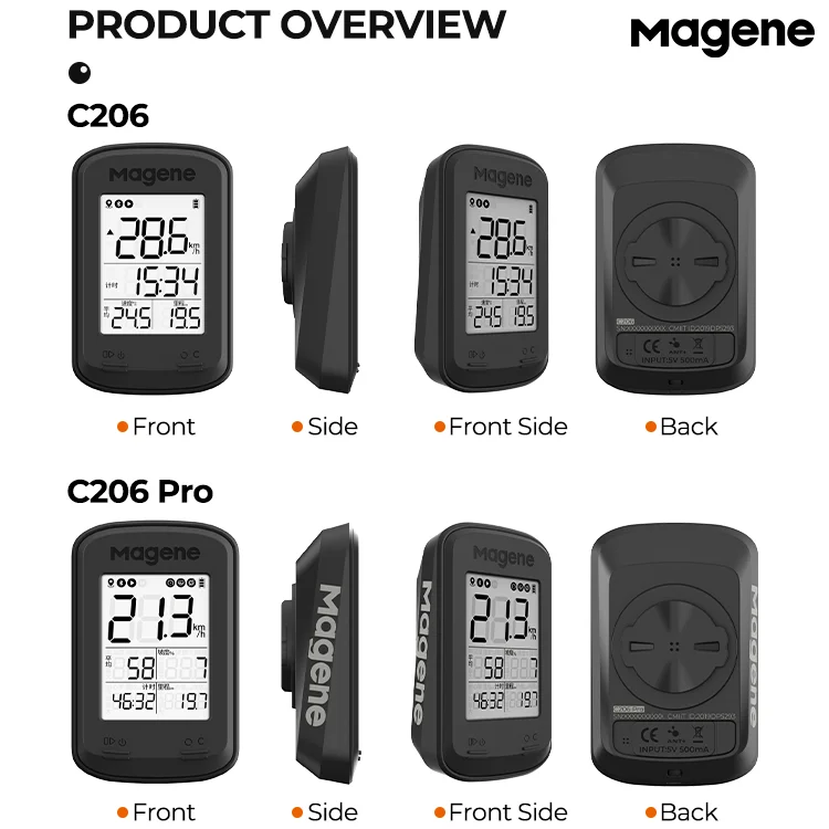 Magene C206 Pro GPS Bike Computer Wireless Cycling Bicycle Speedometer Bluetooth ANT Ciclismo Power Meter for MTB Bike Road