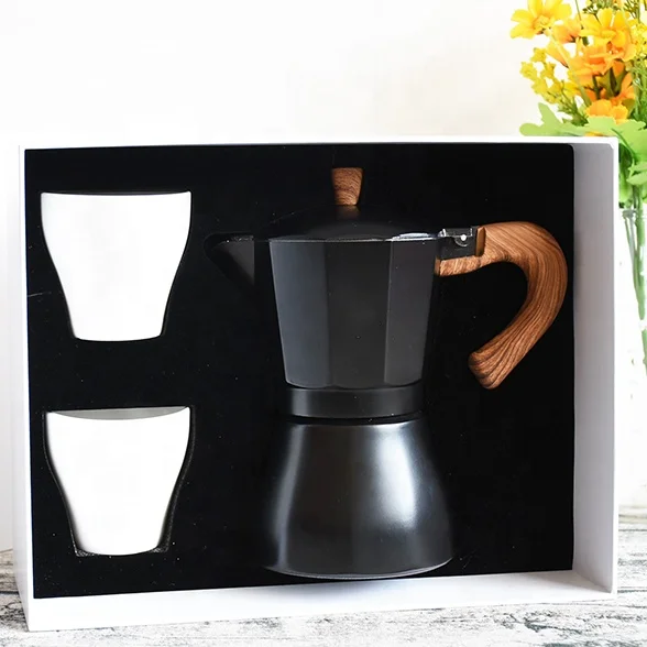 Stovetop Espresso Maker Set, Moka Pot 