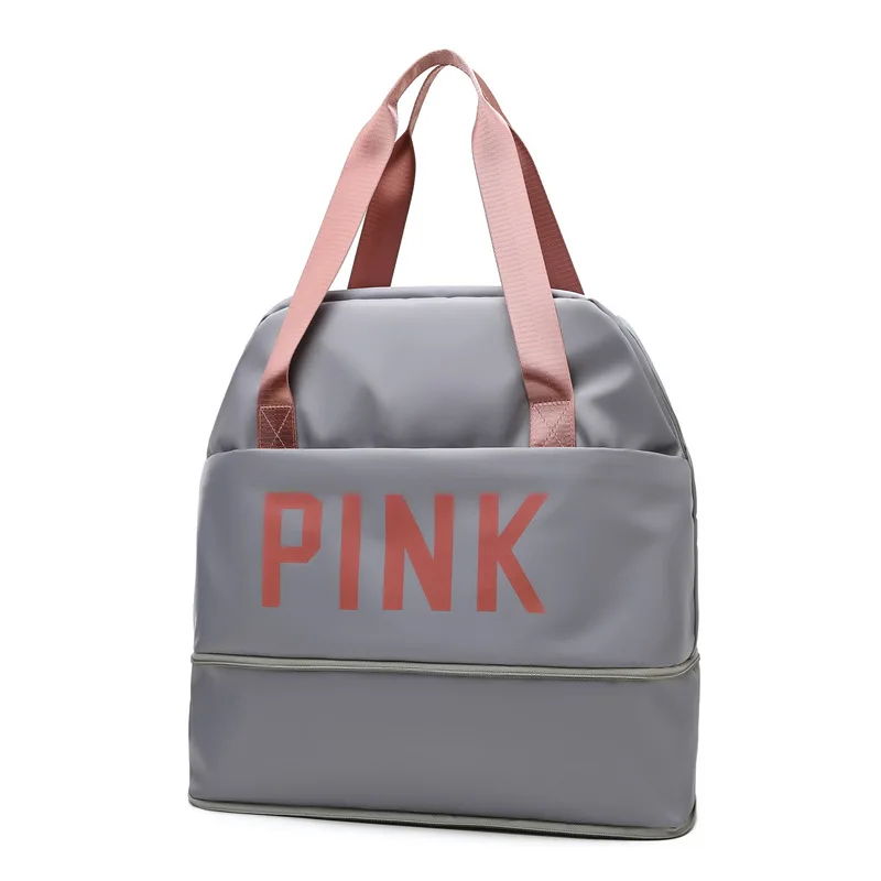 Pink Travel Bags Weekender Carry On For Women Sports Gym Bag Compression Workout Duffel Bag Overnight Handbag Buy Travel Bags Weekender Women Sports Gym Bag Workout Duffel Bag Product On Alibaba Com