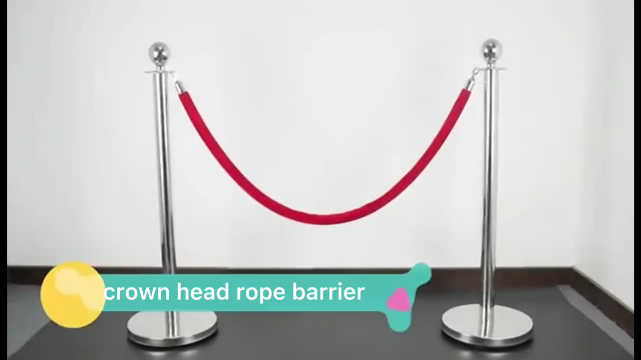 Crowd Control Barriers Brass Rope Stands With Crown Top Buy Crowd