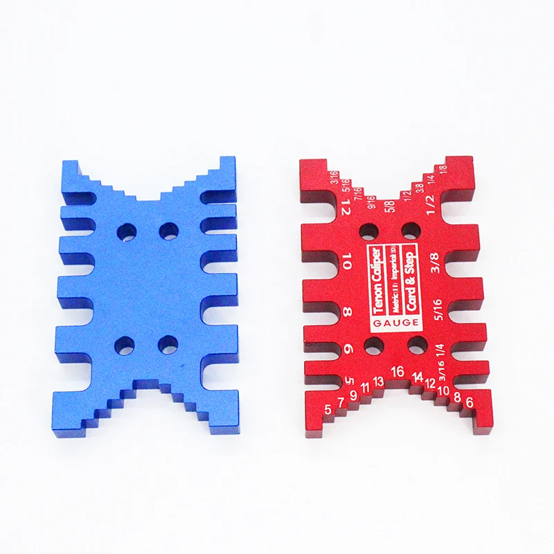 Metal Inch Woodworking Tenon Caliper Gauge Card Woodworker For Saw