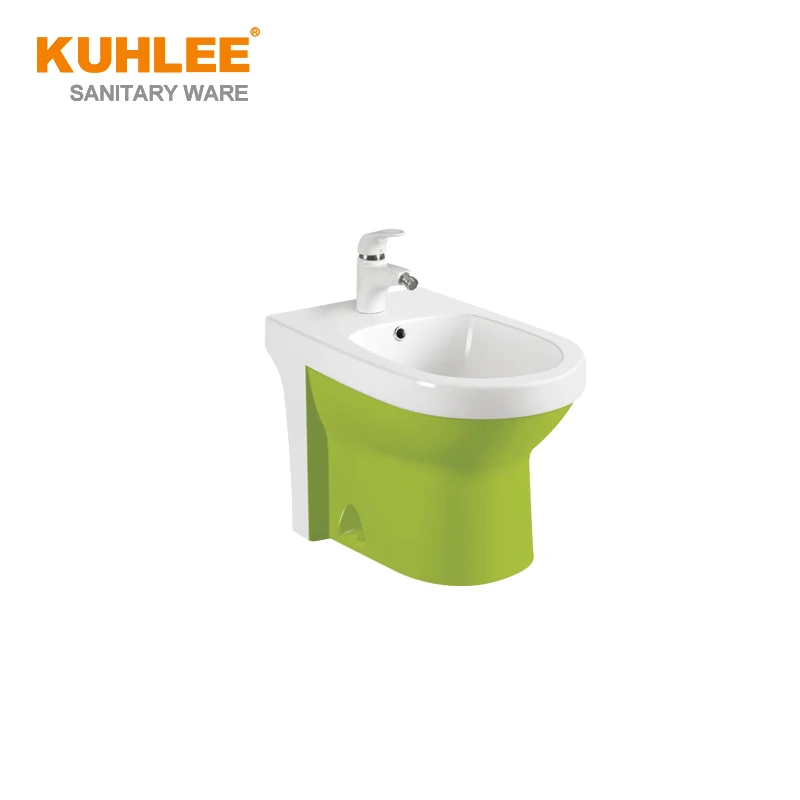 Top Selling Red Black Green Colored Ceramic Sanitary Wares Siphonic One Piece Toilet Sets Bathroom Suites